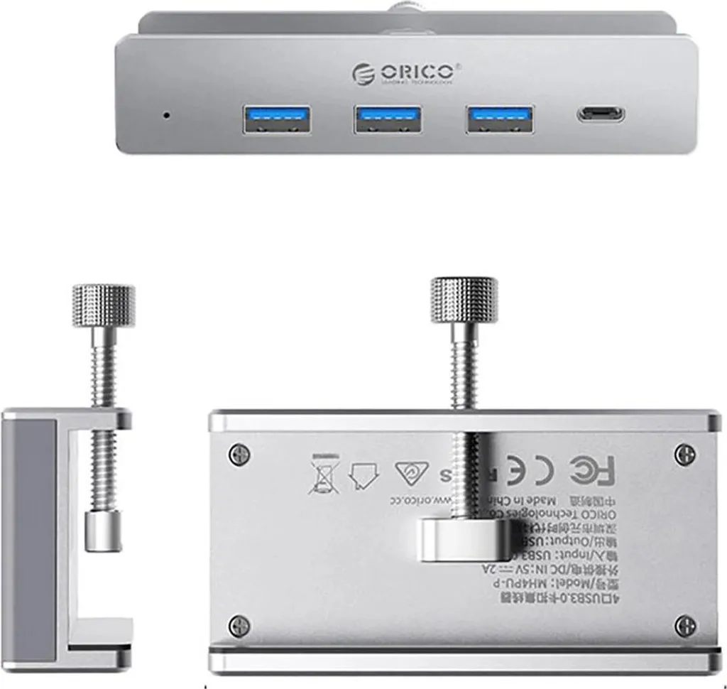 Offerta Hub USB-C ORICO Morsetto Alluminio - 4 Porte 5Gbps - 2