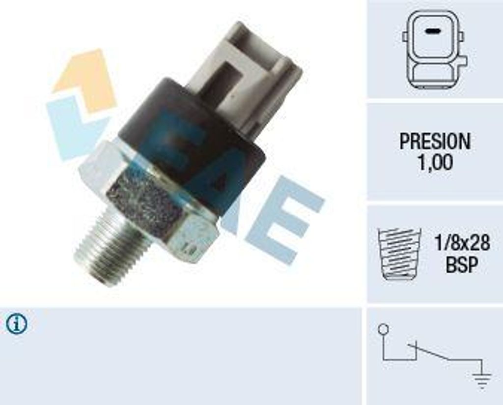 FAE 12545 Öldruckschalter OE MN137360 kompatibel mit Galant, Pajero