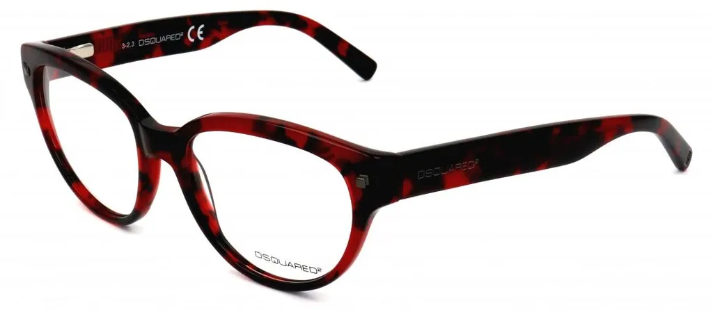 Monture Optique Femme Dsquared2 DQ5128 Havane Design Rectangulaire