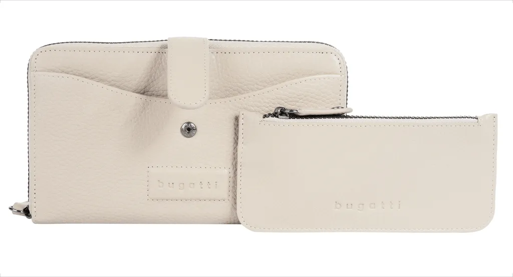 bugatti portafoglio Elsa Zip Wallet White avorio - 13