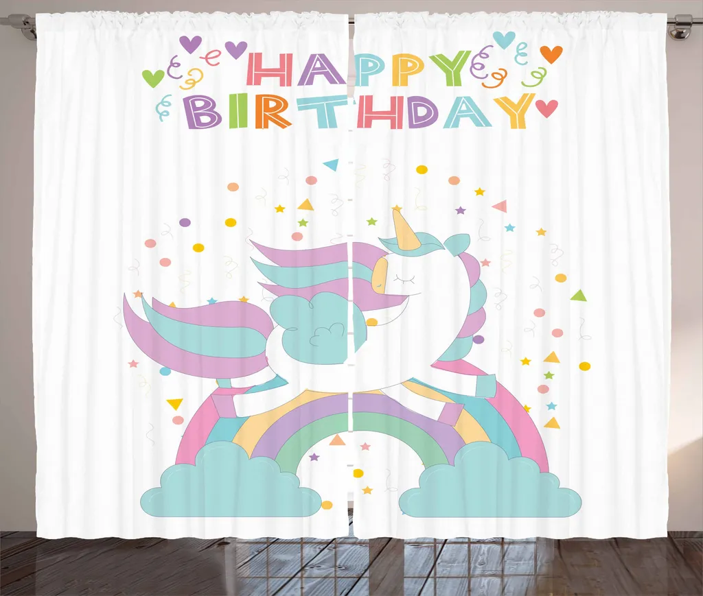 ABAKUHAUS Tenda Rustica 280x175 Unicorn Party - Qualità Premium
