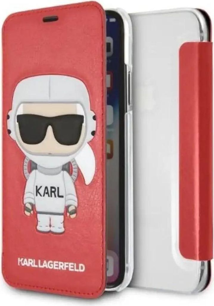 Karl Lagerfeld Klflbkpxkscore Iphone X/ Xs Bookcase Czerwony/Rot Karl Space Cosmonaut