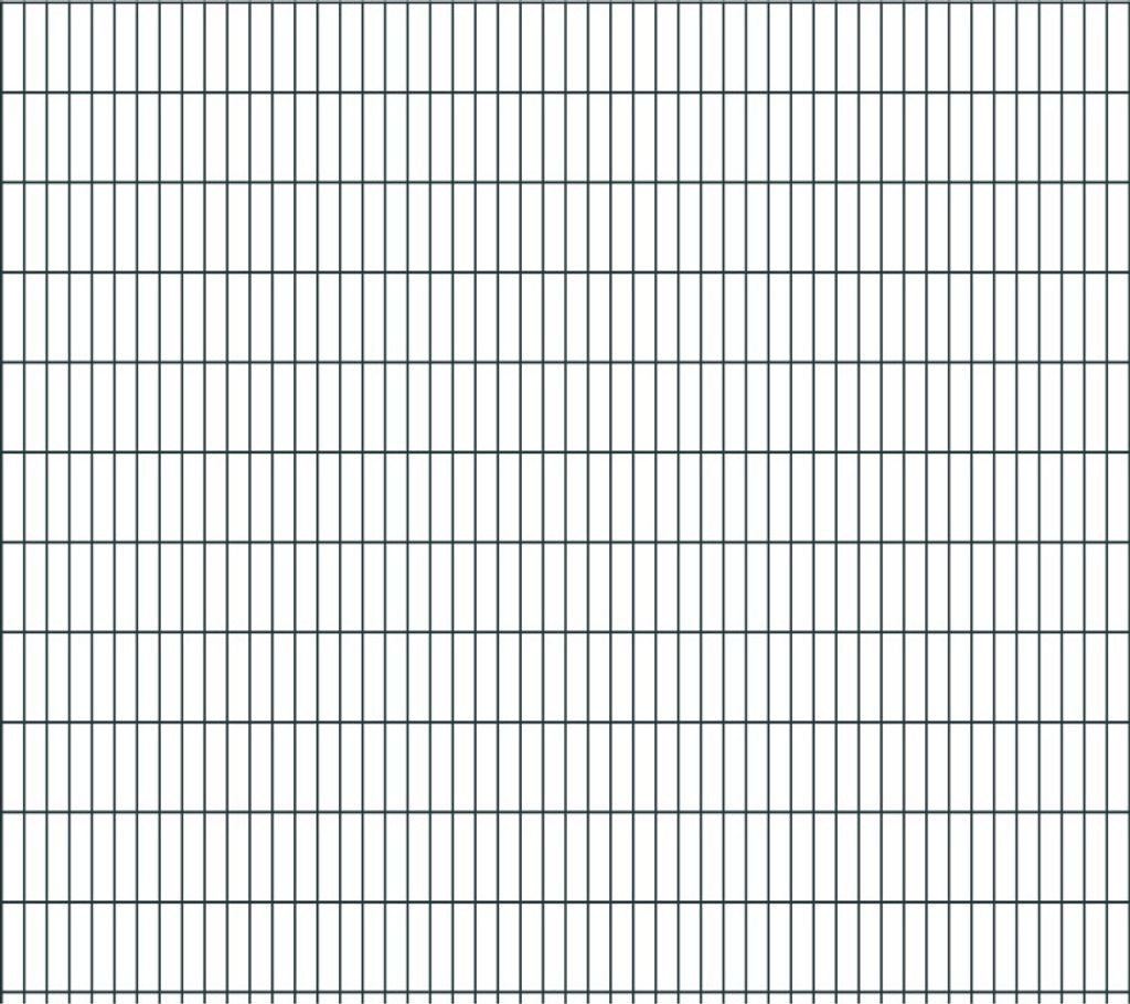 Doppelstabmattenzaun David 6/5/6 mm - Ausführung: anthrazit beschichtet, Höhe: 223 cm, Länge: 251 cm