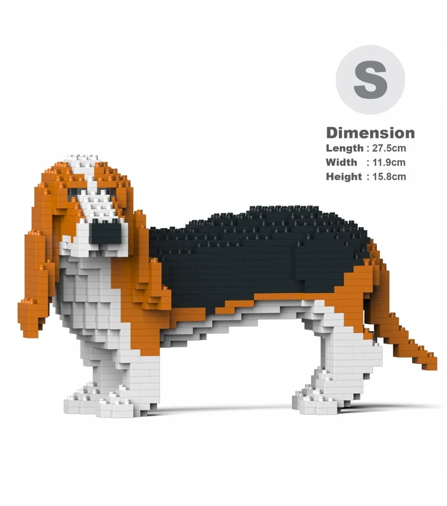 Basset Hound Jekca 01S-M01 Modèle Stable sans Colle Chien Briques 830 Pcs