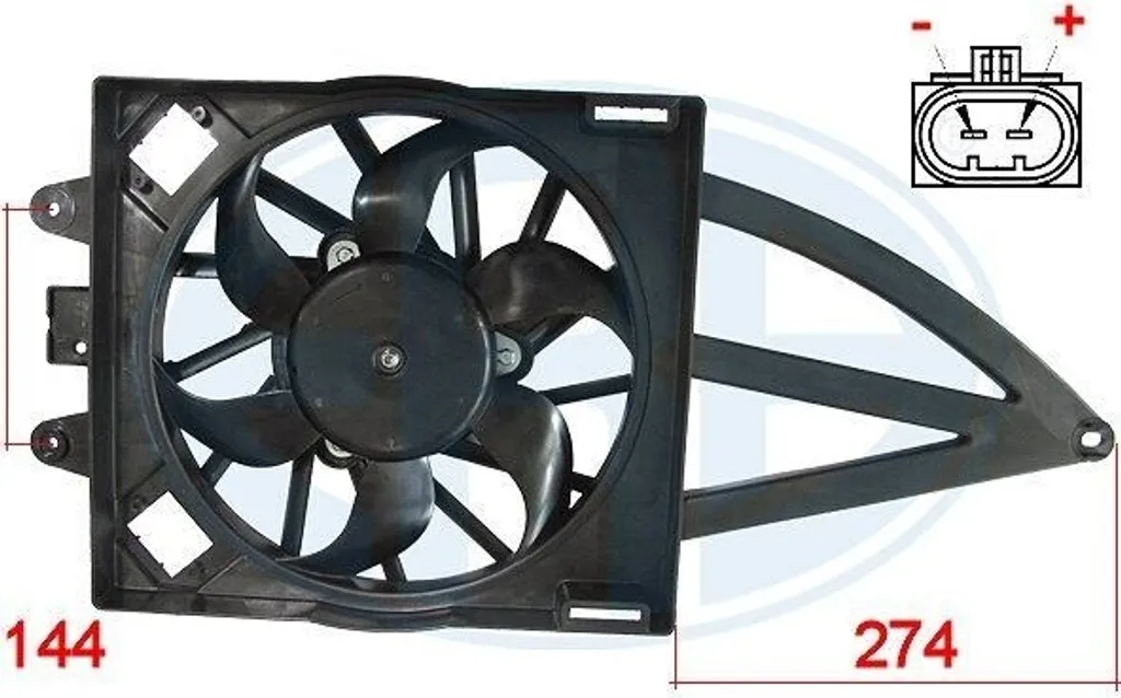 Évitez la Surchauffe : Ventilateur de Radiateur ERA pour Panda OE 46799413