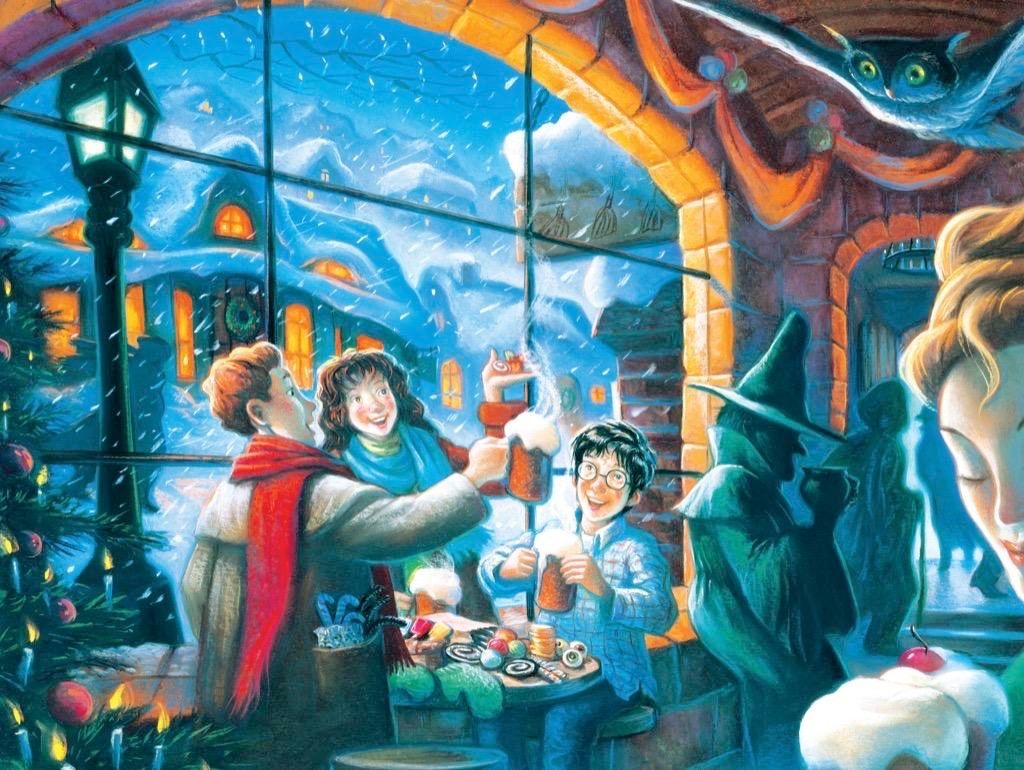 New York Puzzle Company Harry Potter Puzzle Three Broomsticks 500 Teile