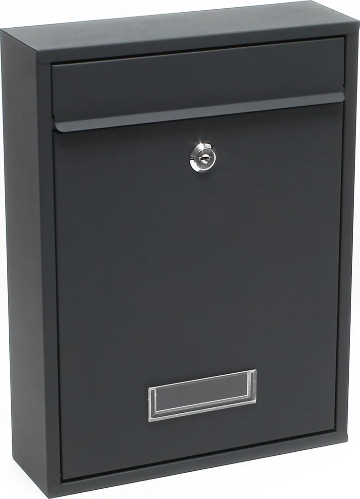 Boîte aux Lettres Anti-Corrosion V10 Anthracite pour Courrier A4 Sécurisé