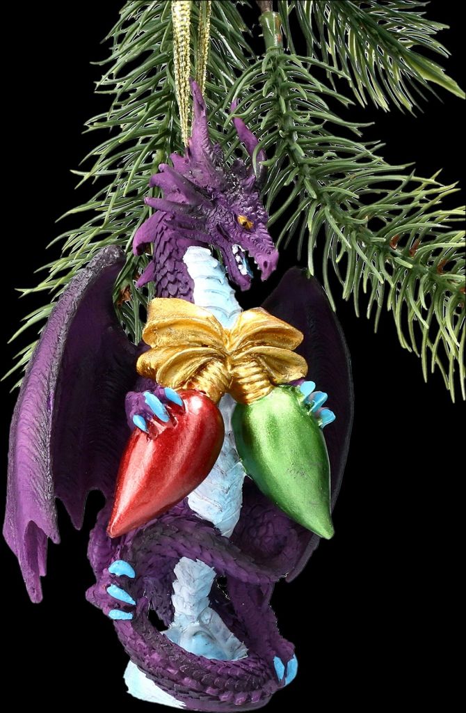 Christbaumschmuck - Weihnachts-Drache Lichterkette Produktbild 