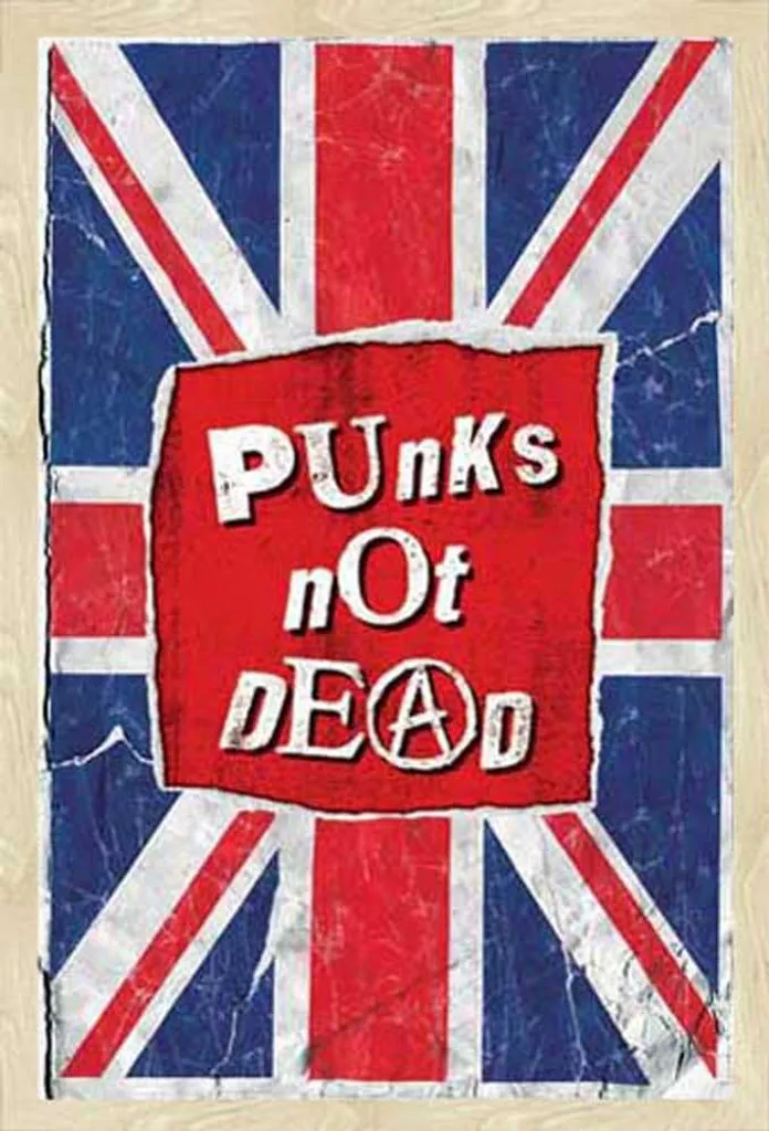 Poster Punks Not Dead con Cornice Shinsuke Rovere Maxi MDF 61x91.5cm