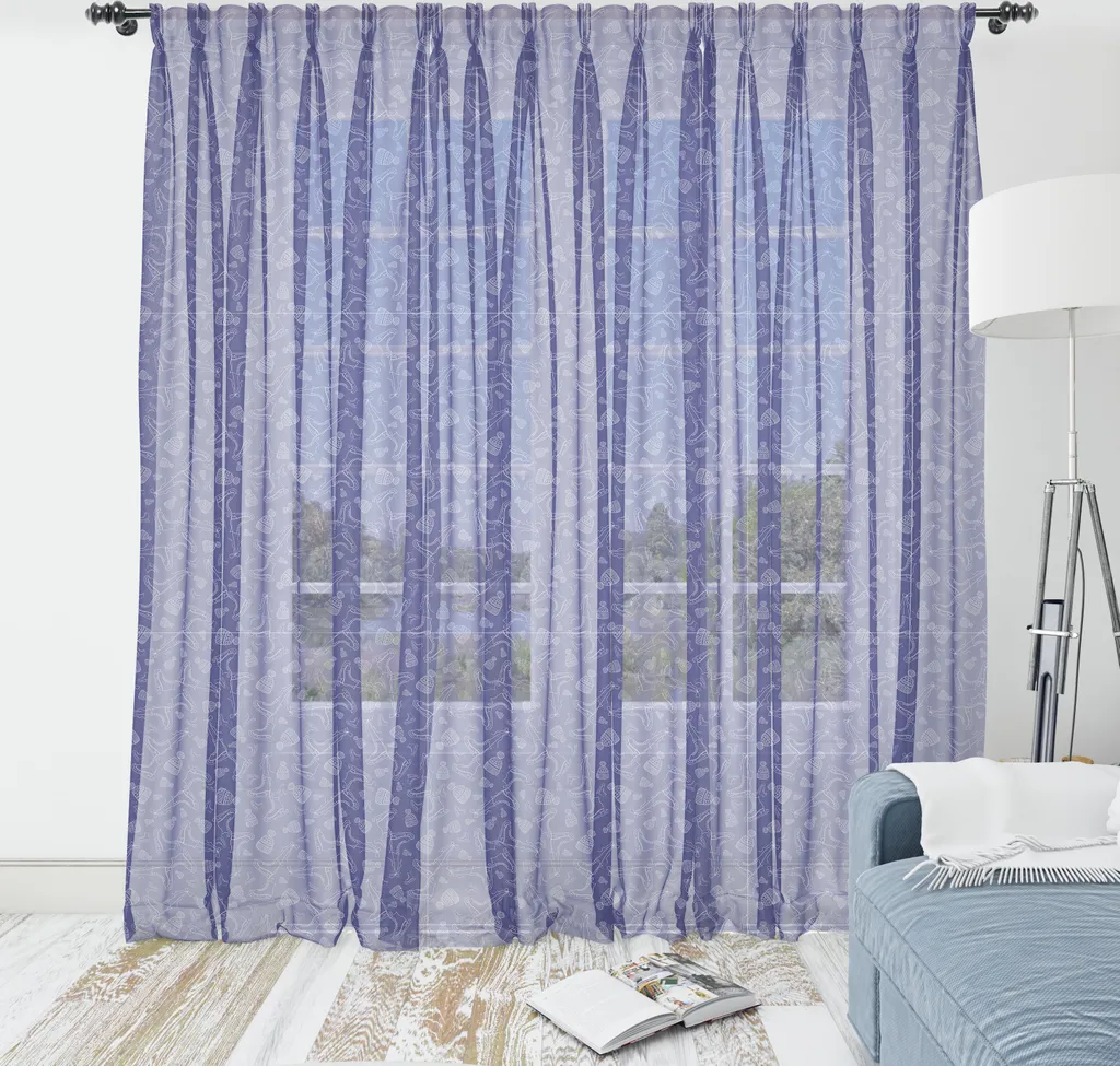 Tappeto Parete ABAKUHAUS Vintage Inverno Lavanda Seta 160x274cm
