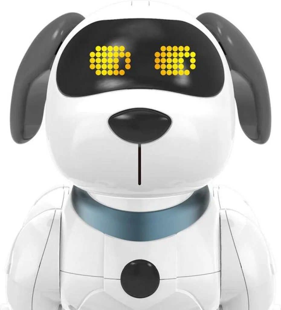Robot Chien Interactif pour Enfant - Jouet Télécommandé Éducatif Blanc - 4