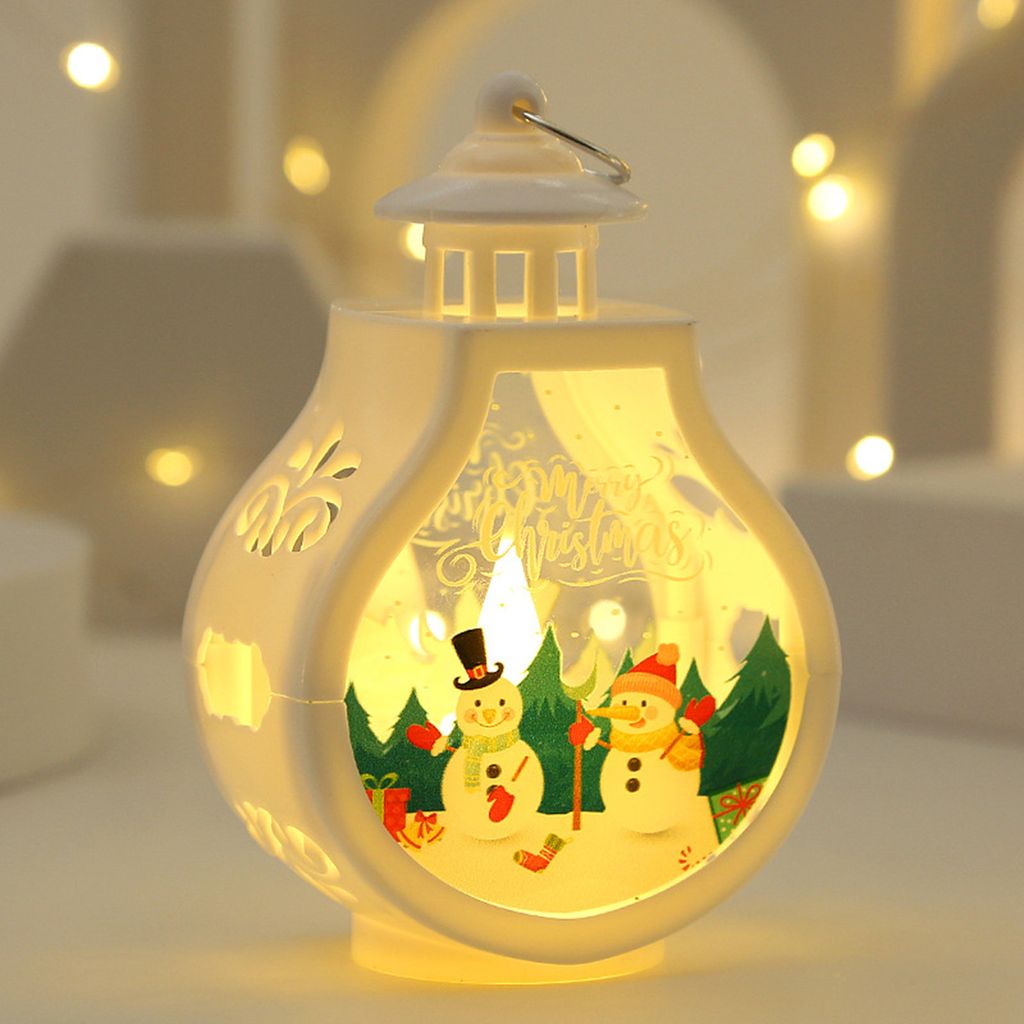 Weihnachten Kerzenleuchter Kerzenhalter Kandelaber Dekoratives Ambiente Nachtlicht Ornament Dekorative Anordnung Prop Geschenk - Schneemann