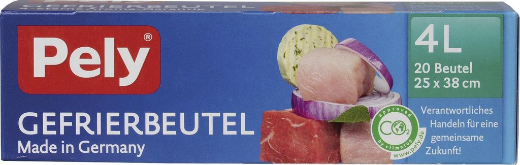 Pely Gefrierbeutel, 20 Beutel á 4 Liter Produktbild 