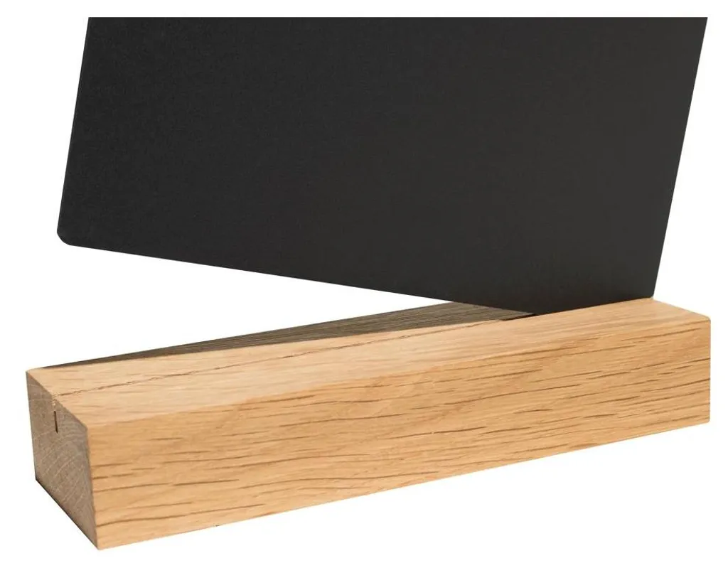 Exacompta 84240D Support de plateau de table noir en bois et ABS robuste - 5
