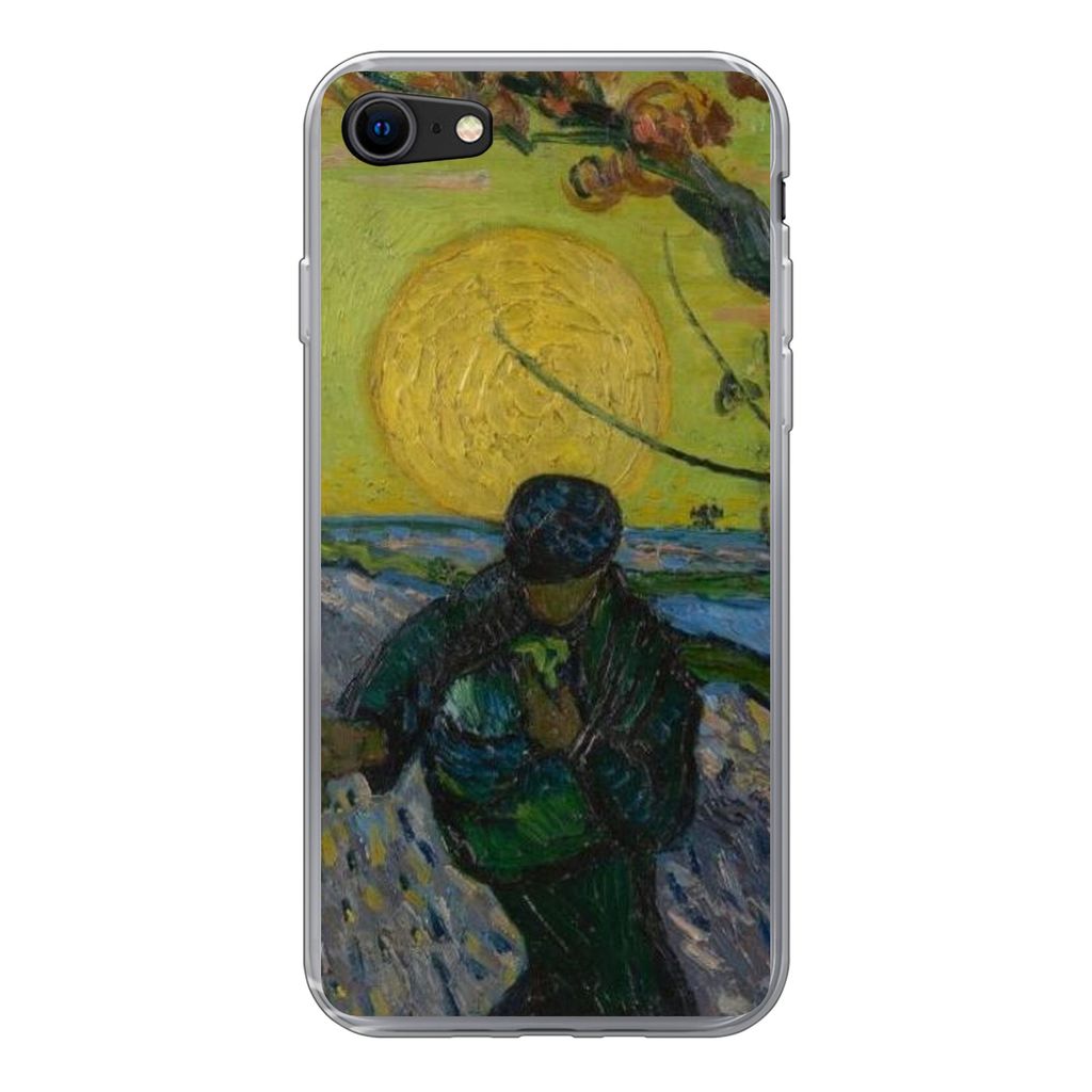 MuchoWow Handyhülle Schutzhülle Hülle für iPhone 8 Der Sämann - Vincent van Gogh Silikon Softcase Handy Hülle - Schutzhaube