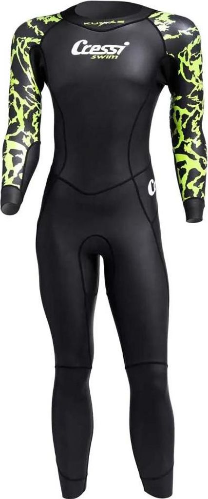 Cressi Kuwae 2 Mm Freitauch-neoprenanzug Schwarz L Herren Schwarz L