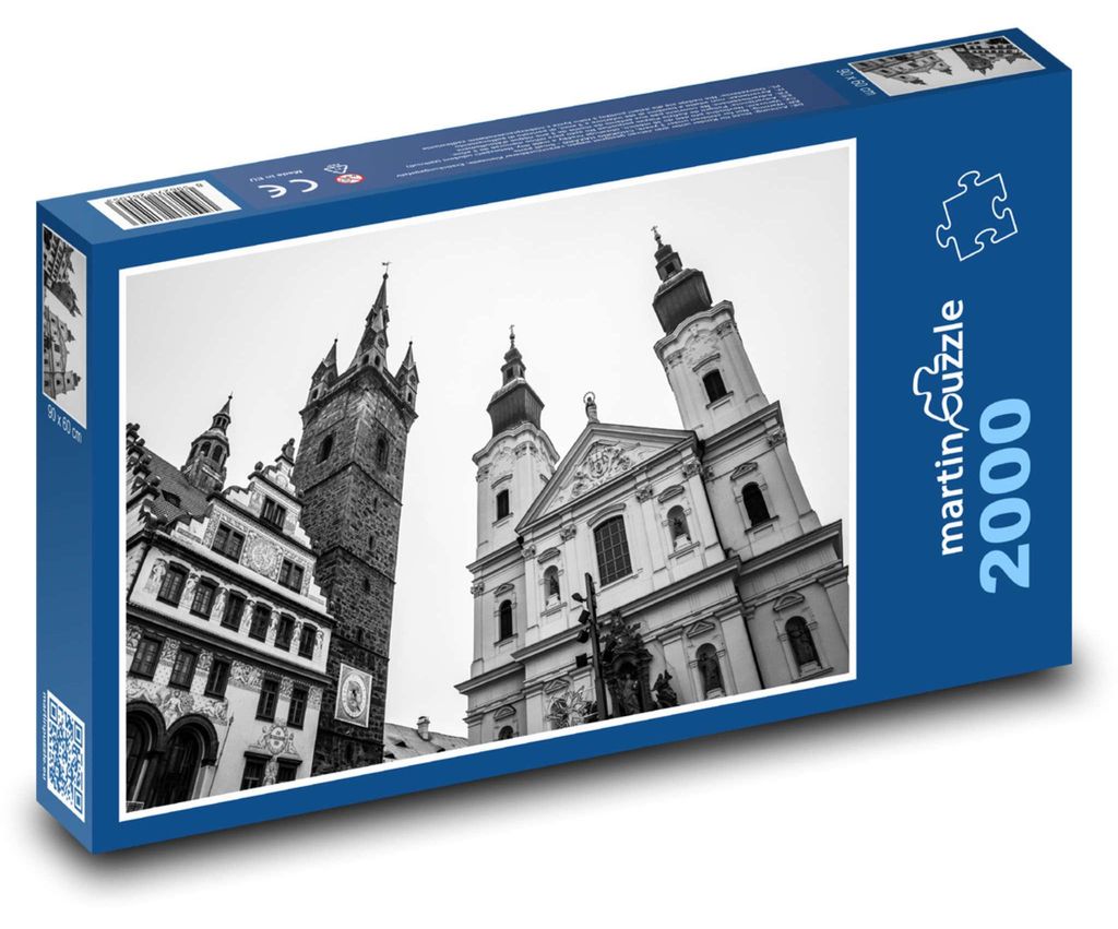 Puzzle 2000 Historyczne centrum Klatovów - martinpuzzle Zdjęcie produktu 
