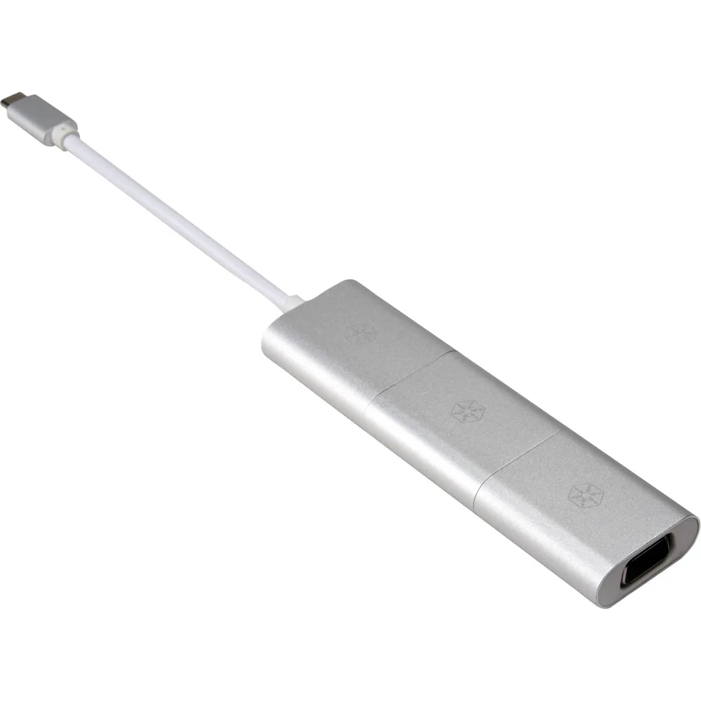 Adaptateur Vidéo USB-C SilverStone EP11 Haute Résolution MiniDP HDMI