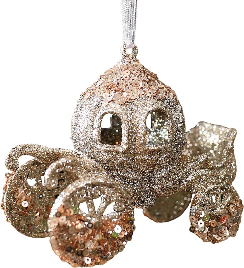 Glitzernde Pailletten-Weihnachtsbaumkugel Champagnerfarbene Ballerina/Schneeflocke/Schmetterling Hängende Dekoration für Weihnachtsbaum Winterlic...