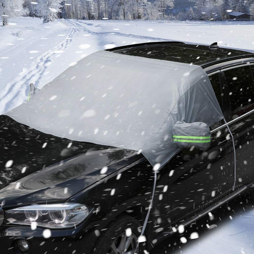 EIS,Regen,UV Kfz Auto Scheibenabdeckung Schutz mit Magnet & Tasche für Schnee 