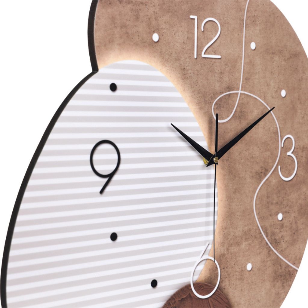 SensaHome Wanduhr Madrid – s Japandi-Design – organische Produktbild 3