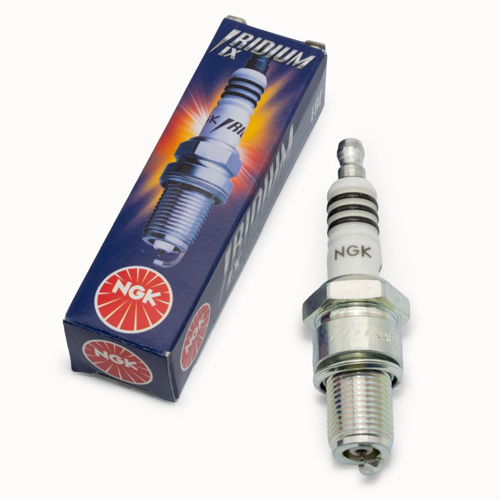 NGK Zündkerze BR10EIX Iridium-Zündkerze entstört, 19,0mm Langgewinde Ø 14,0mm, 6801