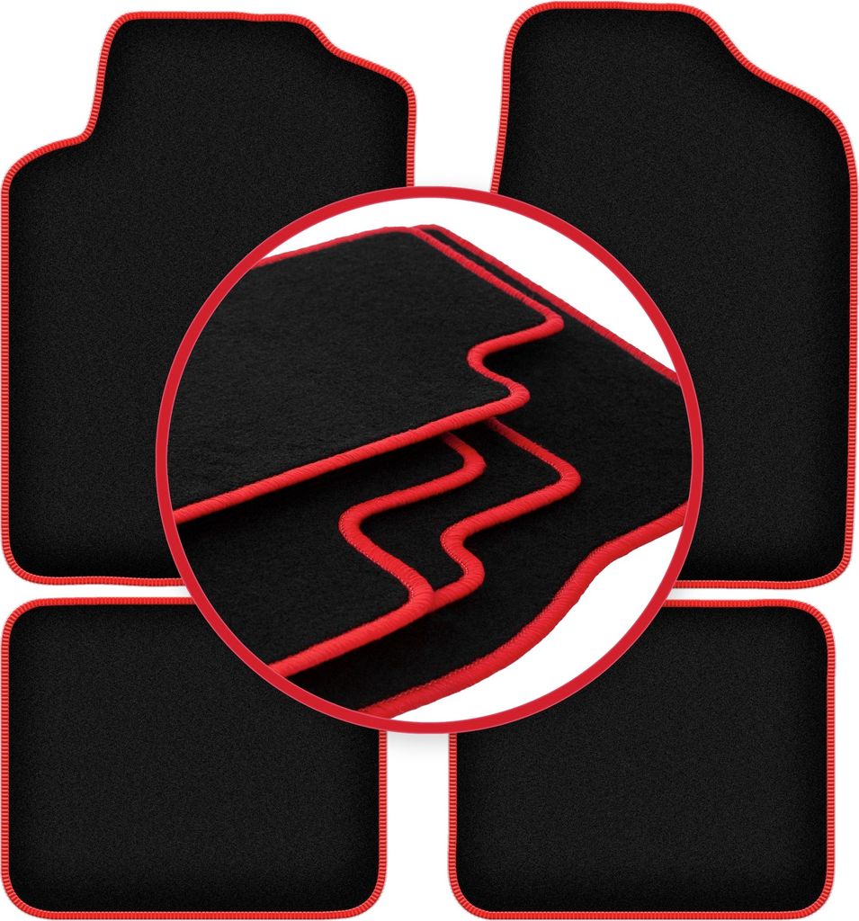 CARLUX-RED Autofußmatten für: Chrysler Stratus Limousine (1995-2001)