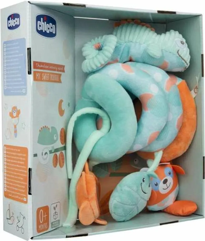 Jouet d'Éveil en Spirale Chicco Chamelion pour Poussette et Cosy Bébé