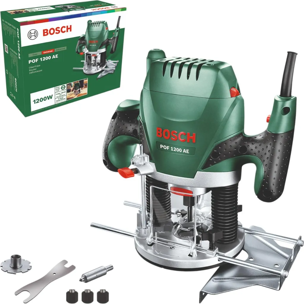 Bosch POF 1200 AE Elettrofresatrice Verticale: Efficienza per Legno