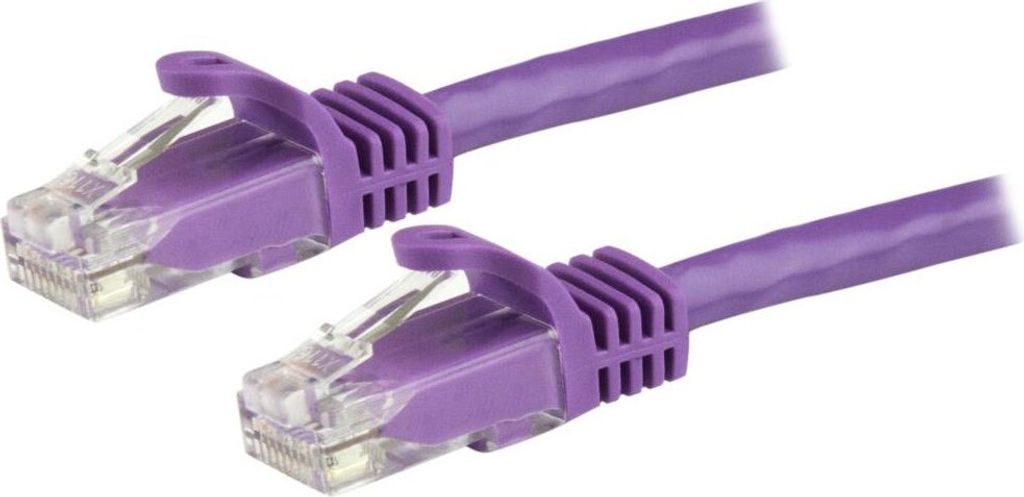 StarTech.com 1.5m CAT6 Ethernet Cable, 10 Gigabit Snagless RJ45 650MHz 100W PoE Patch Cord, CAT 6 10GbE UTP Network Cable w/Strain Relief, Purple, ...