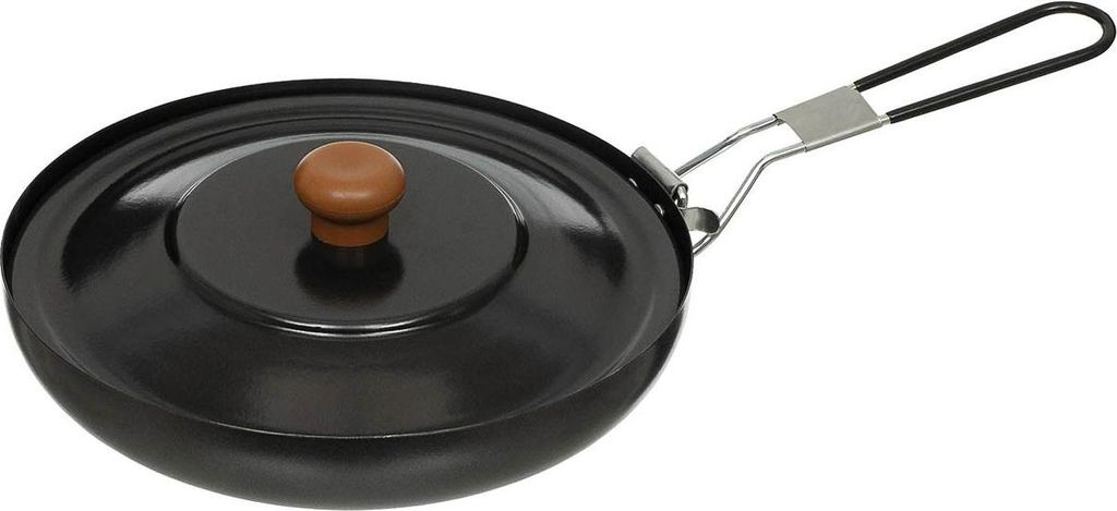 Bratpfanne mit Klappstiel und Deckel