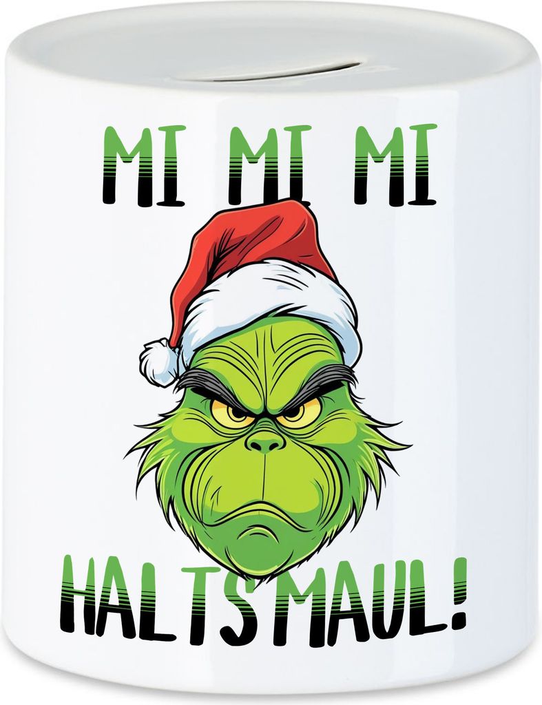 Mi Mi Mi Halts Maul Spardose Anti Weihnachten Ich hasse Weihnachten Mi Mi Mi