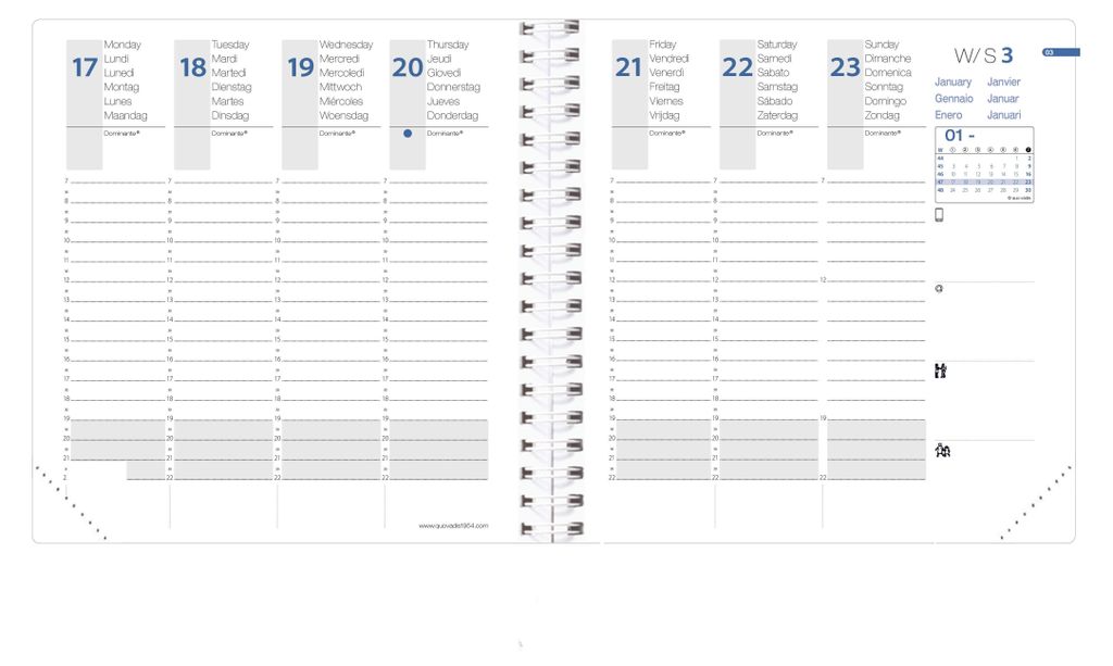 Quo Vadis Kalender-Einlage Time & Life ML Medium 2024: Produktbild 