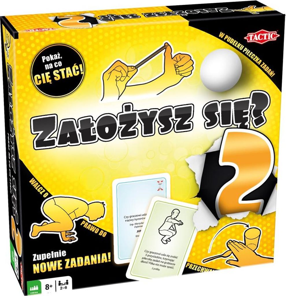 Gra towarzyska Tactic Założysz się? 2 dla całej rodziny