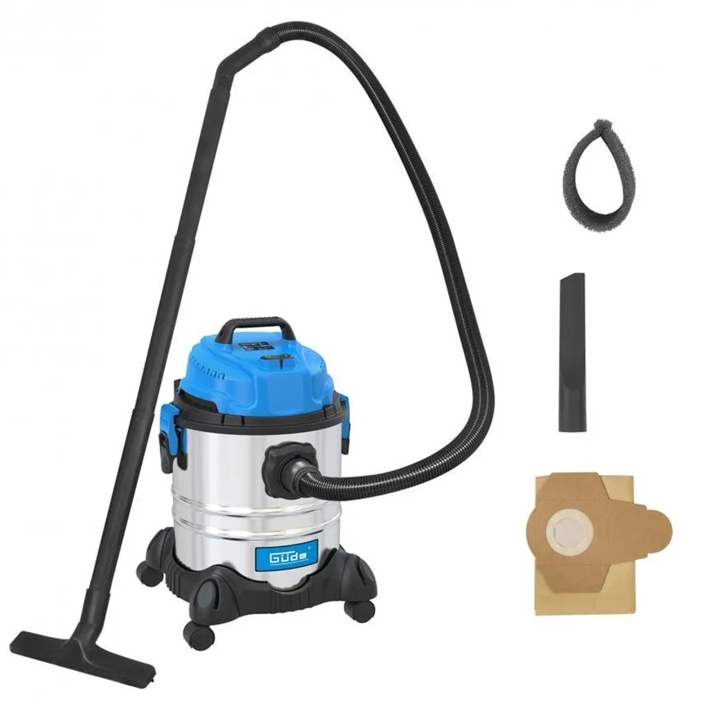 Aspirateur eau et poussière 20L GNTS avec fonction soufflerie inox