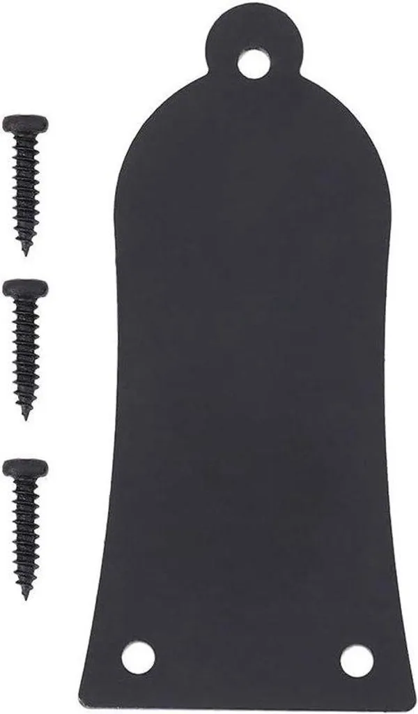 Cache-tige de réglage guitare noir 3 trous fer pour remplacer plaque cassée