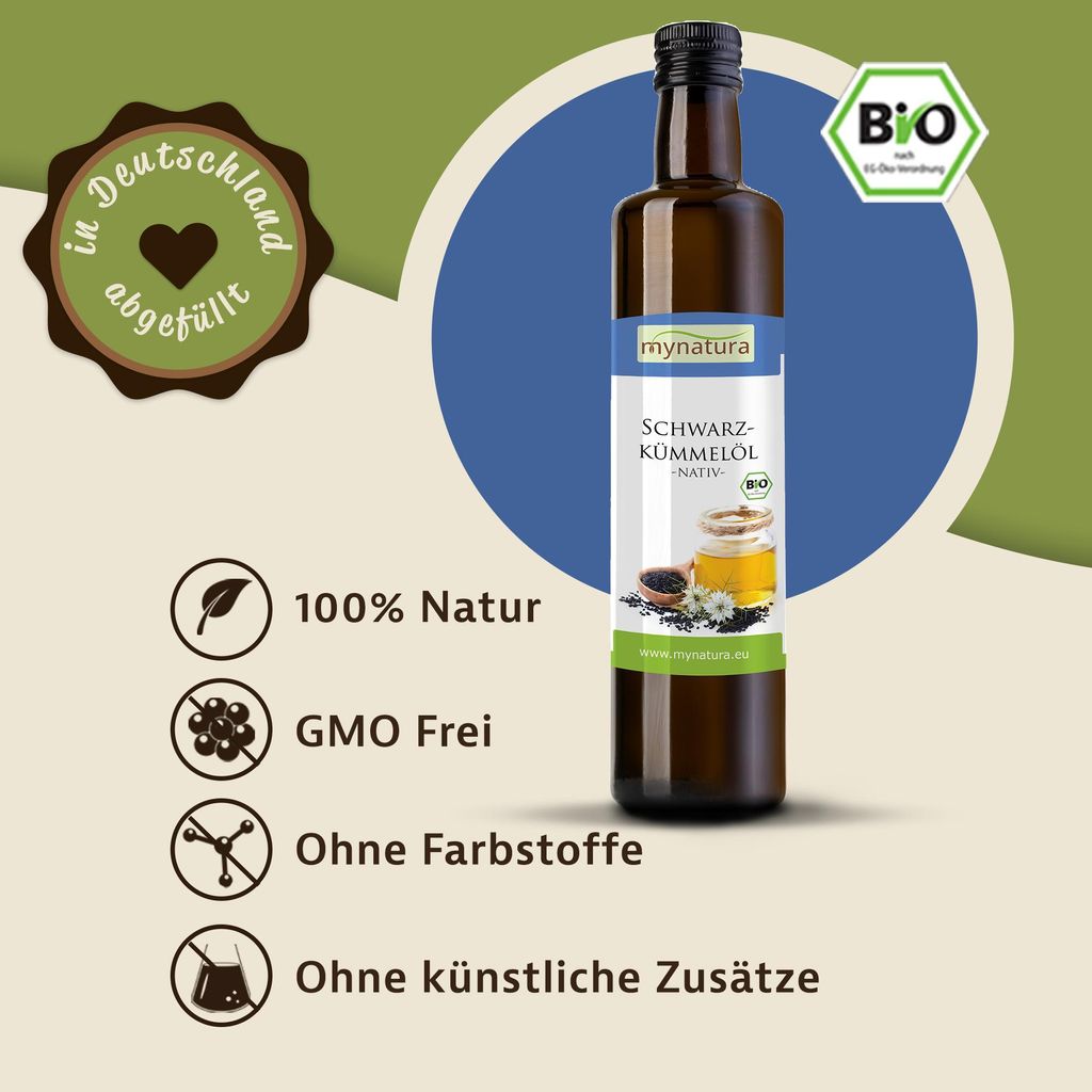Schwarzkümmelöl – Natürliches Öl aus Nigella sativa | Hochwertige Qualität bei Mynatura