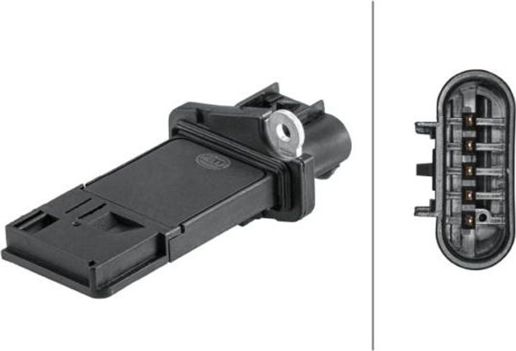 HELLA 8ET 358 095-611 Luftmengenmesser OE 15865791 kompatibel mit Camaro, Captiva, HHR, Equus, Genesis, Antara, GT Cabrio, Insignia