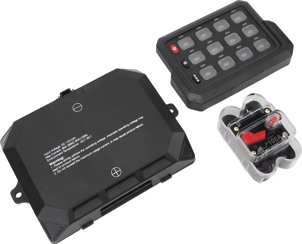 Boîtier de Commande RGB IP65 sans Fil à 12 Circuits pour Camion et SUV