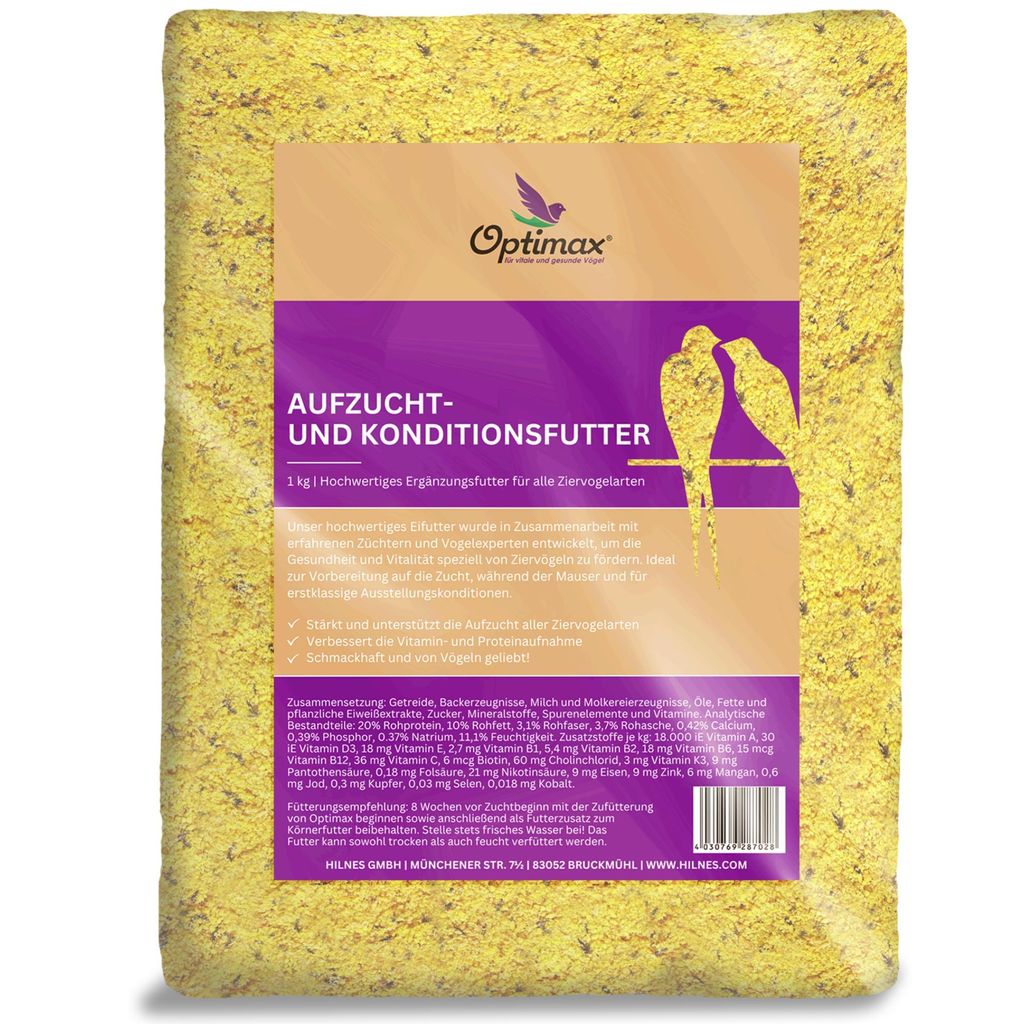 Optimax Kondition- und Aufzuchtfutter für Vögel 1kg | Produktbild 