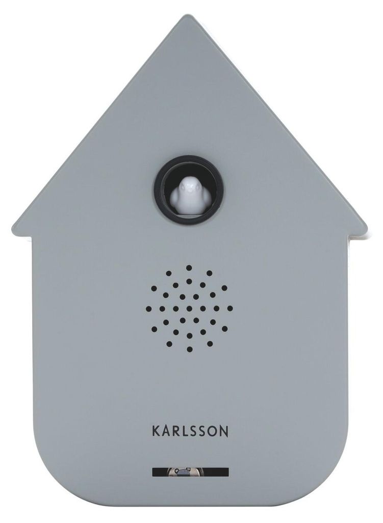 Karlsson - Ornament Sound Box Modern Chuckoo - Grau - 12x7.5x11.5cm