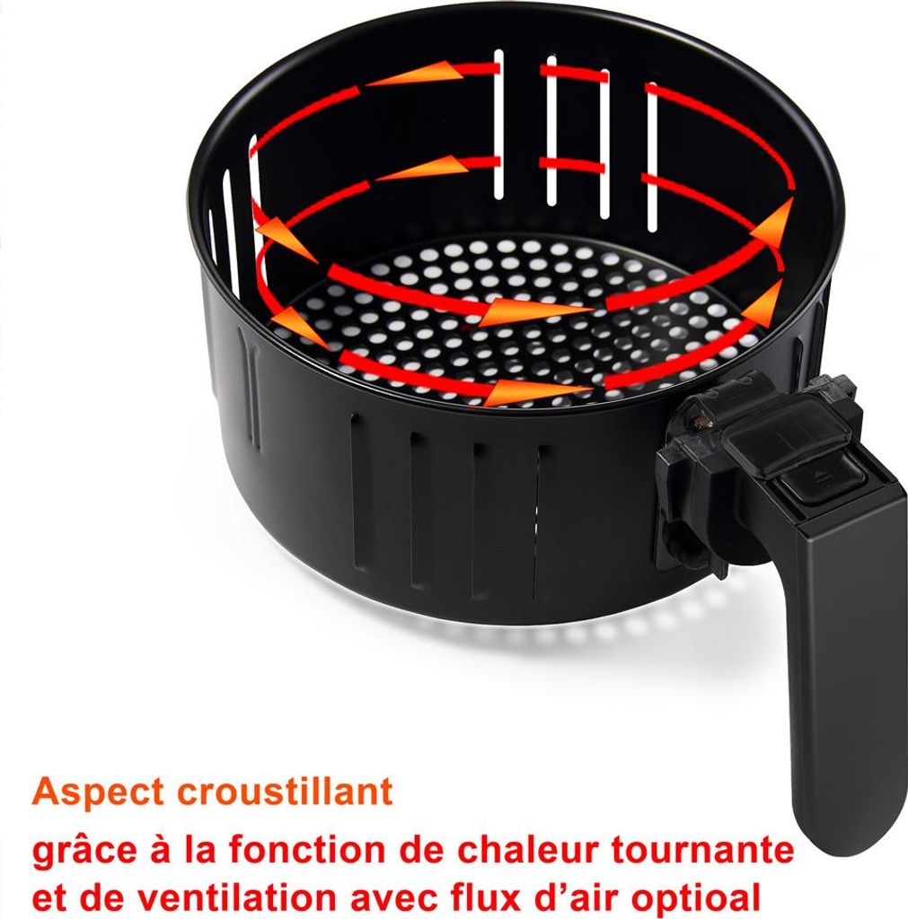Friteuse sans huile 9en1 Friteuse électrique 6,5 L 1850W Image du produit 