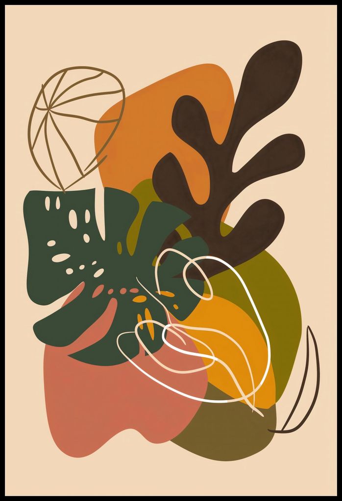 Plakat 67,5x100cm Waldkomposition