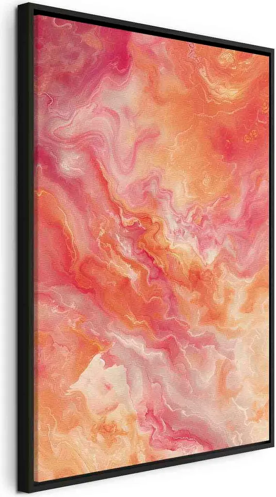 Quadro su Tela Astratto Fuoco e Rosa 40x60 - Offerta Arredo Casa