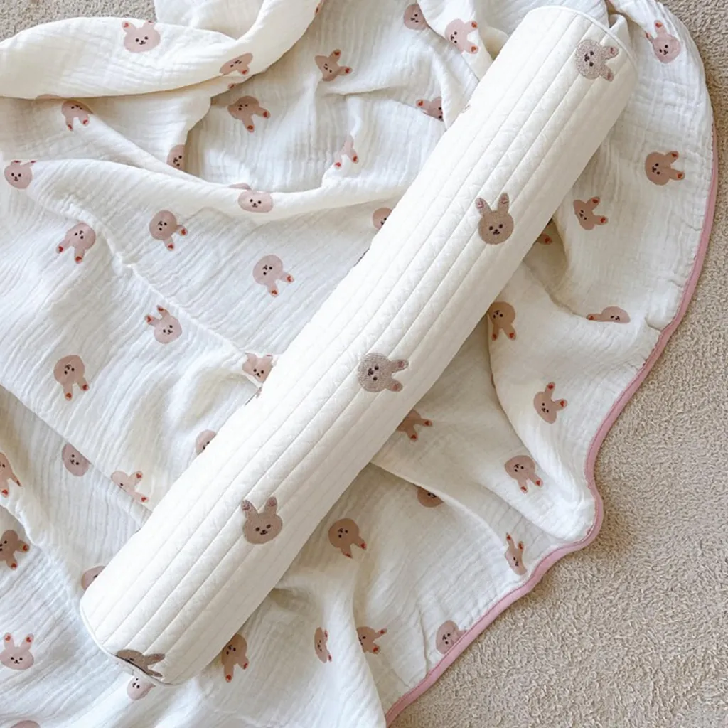 Oreiller cylindrique bébé en coton doux type 2 pour nouveau-né 45cm