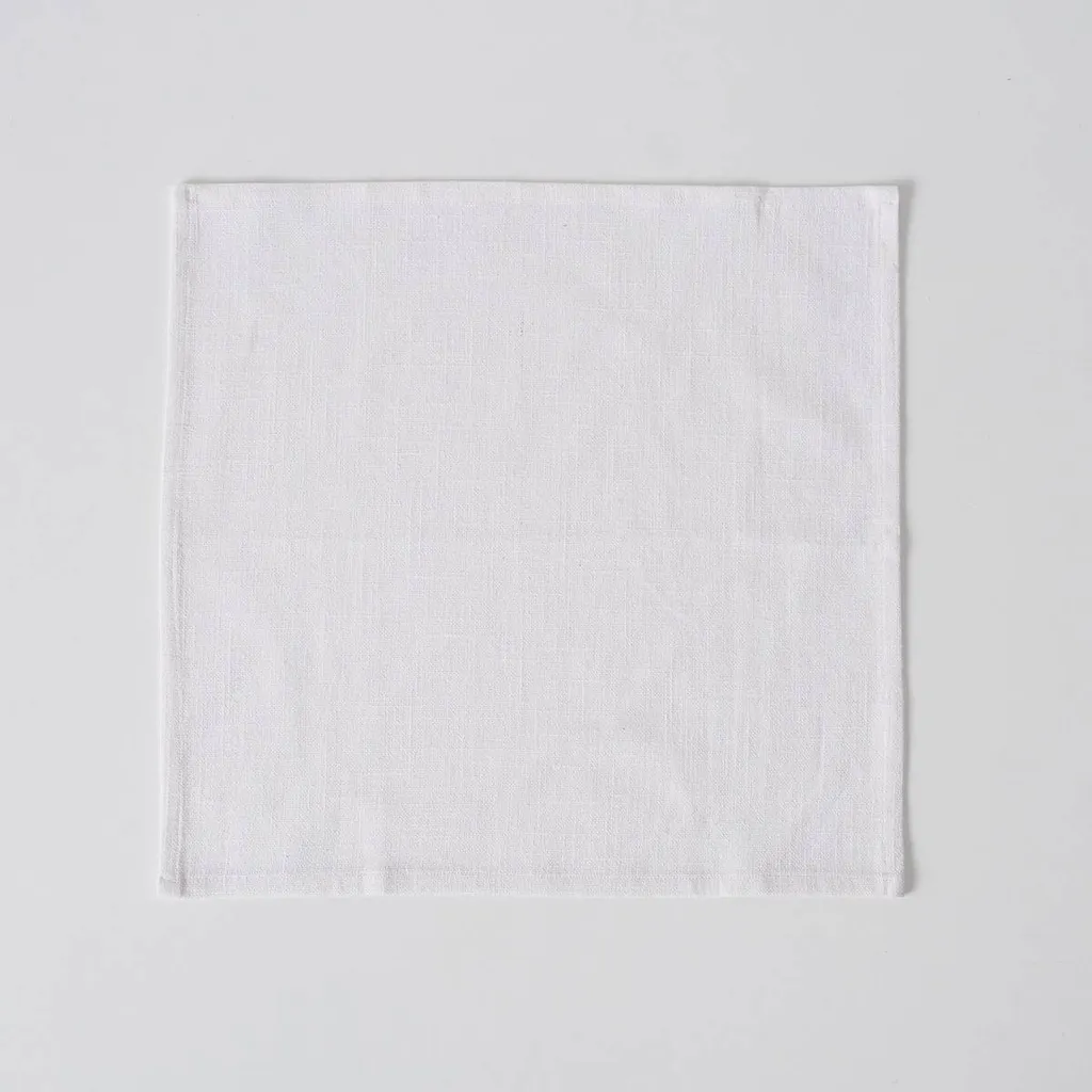 Lot de 4 serviettes de table en coton Lenea format carré 40x40 cm