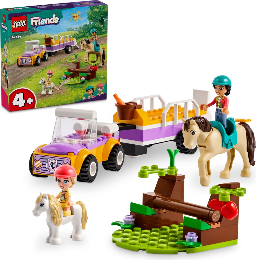 LEGO Friends Pferde- und Pony-Anhänger, Pferde-Spielzeug Produktbild 