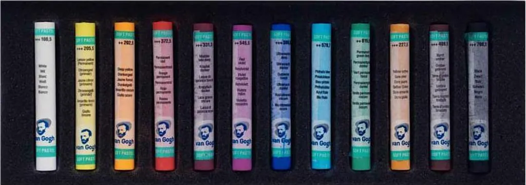 Boîte de pastels secs Van Gogh 12 nuances pour dessin et croquis