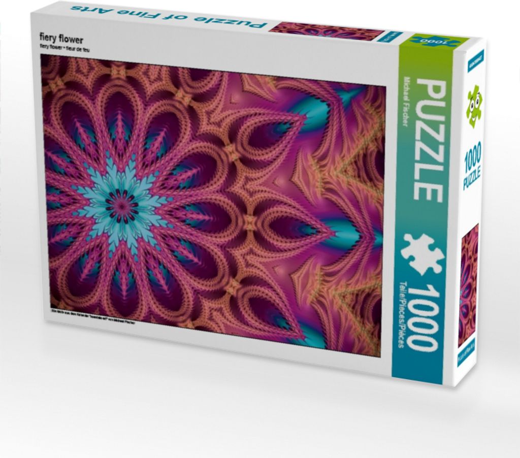 Calvendo fiery flower 1000 Teile Puzzle quer 640x480mm, Fischer Michael; 7455427