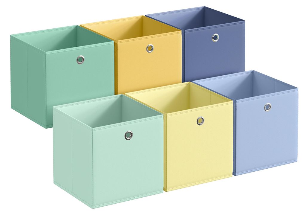 SONGMICS, 6 úložných boxů, skládacích, látkových, vhodné do Obrázek produktu  Obrázek vytvořený pomocí AI